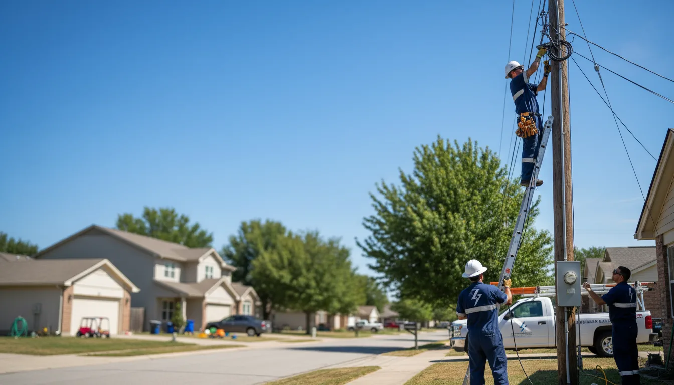 Residential electrician providing installation services in Verbena, AL